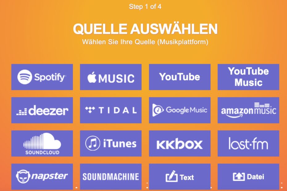 TuneMyMusic Screenshot