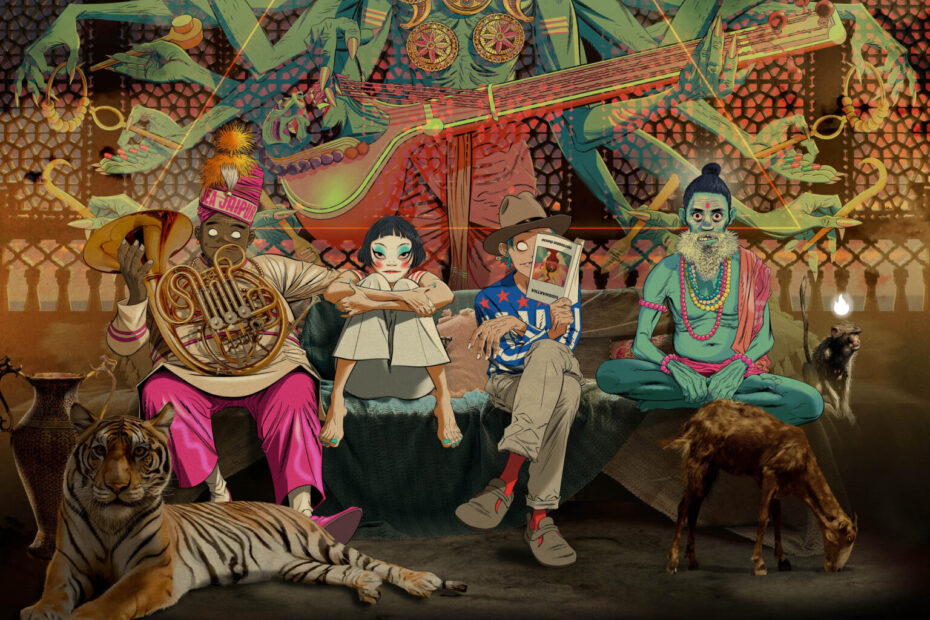 Gorillaz (Artwork: Jamie Hewlett)